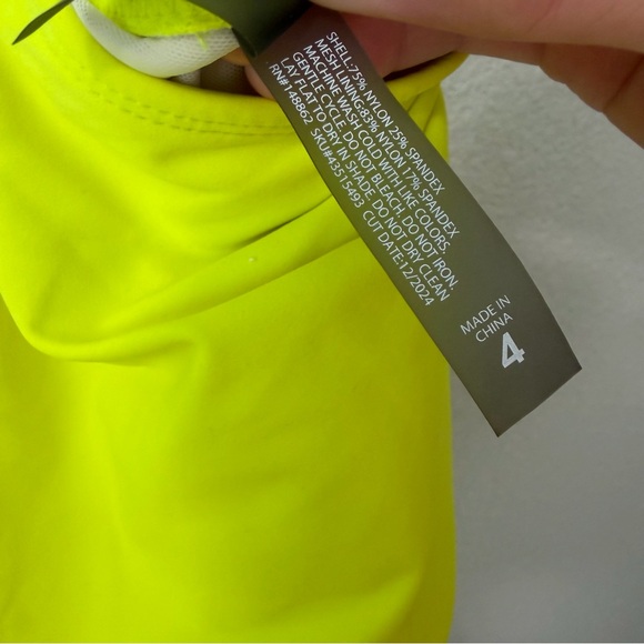 Torrid Acid Yellow Wireless Corset Back One-Piece Swimsuit Sz 4X - Picture 6 of 8